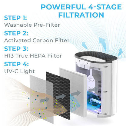 PureZoneTM True HEPA Air Purifier (PEAIRPLG) - 2er-Packung-Ersatzfilter
