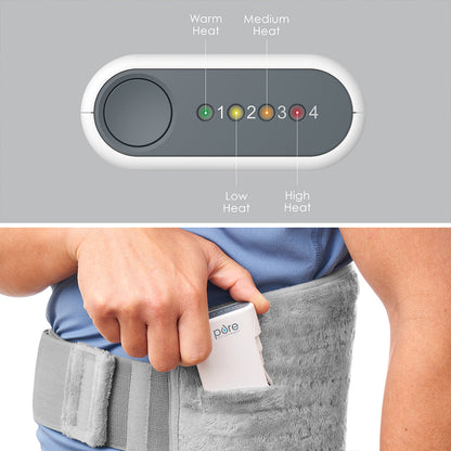 PureRelief Kabellos Lumbar und Abdominal Heat Wrap