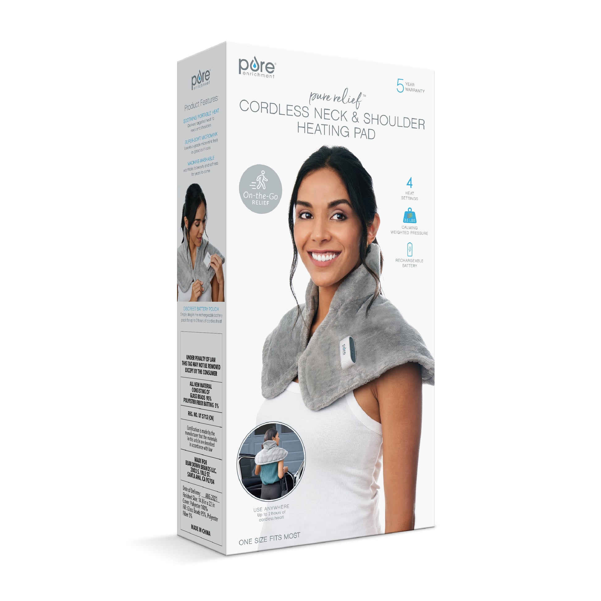 PureRelief Kabellos Neck und Schulter Heizkissen