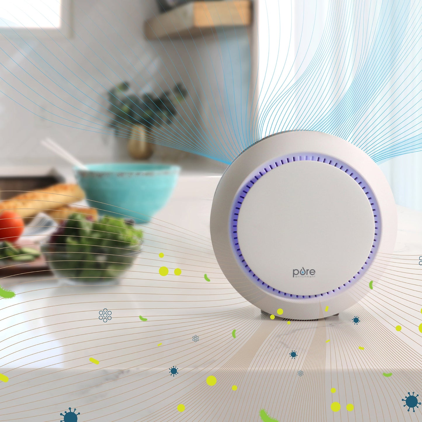 PureZone Halo True HEPA Luftreiniger & Ersatzfilterbündel