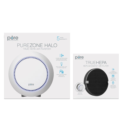PureZone Halo True HEPA Luftreiniger & Ersatzfilterbündel