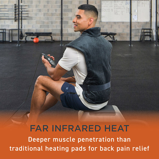 PureRelief Pro Far Infrared Back & Neck Heat Pad