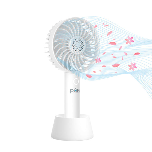 PureBreezeTM Personal Handheld Fan mit Base