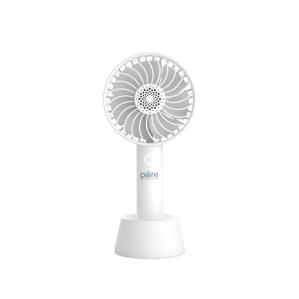 PureBreezeTM Personal Handheld Fan mit Base