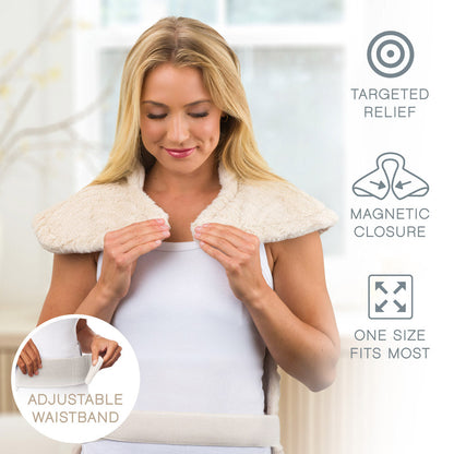 PureRadianceTM Back & Neck Luxury Heating Pad - Golden Sands (Deutsche Ausgabe)
