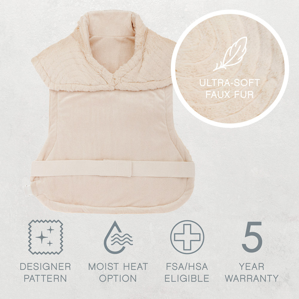 PureRadianceTM Back & Neck Luxury Heating Pad - Golden Sands (Deutsche Ausgabe)