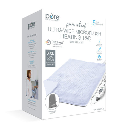 PureRelief XXL Ultra-Wide Microplush Heizkissen