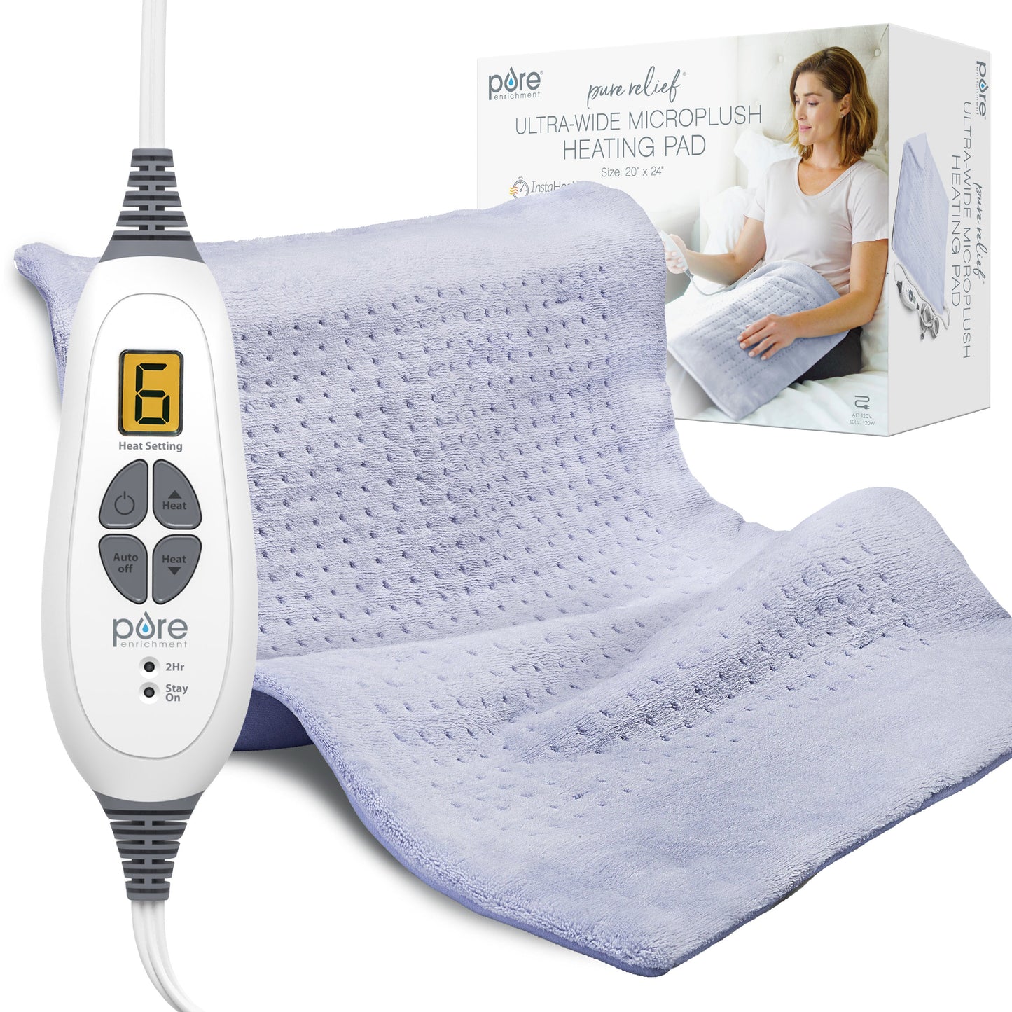 PureRelief XXL Ultra-Wide Microplush Heizkissen