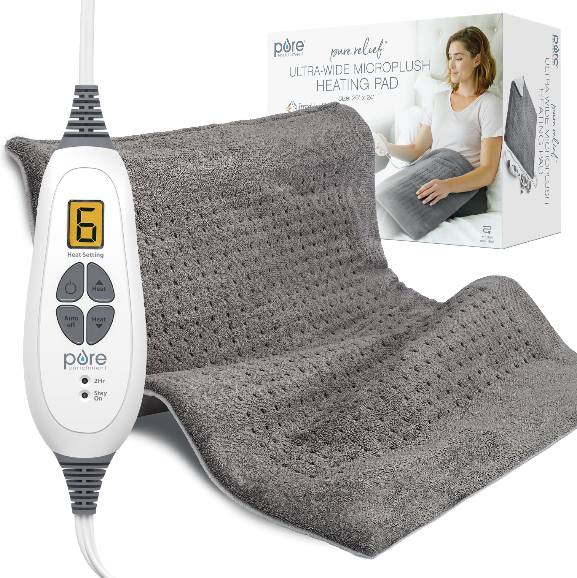 PureRelief XXL Ultra-Wide Microplush Heizkissen
