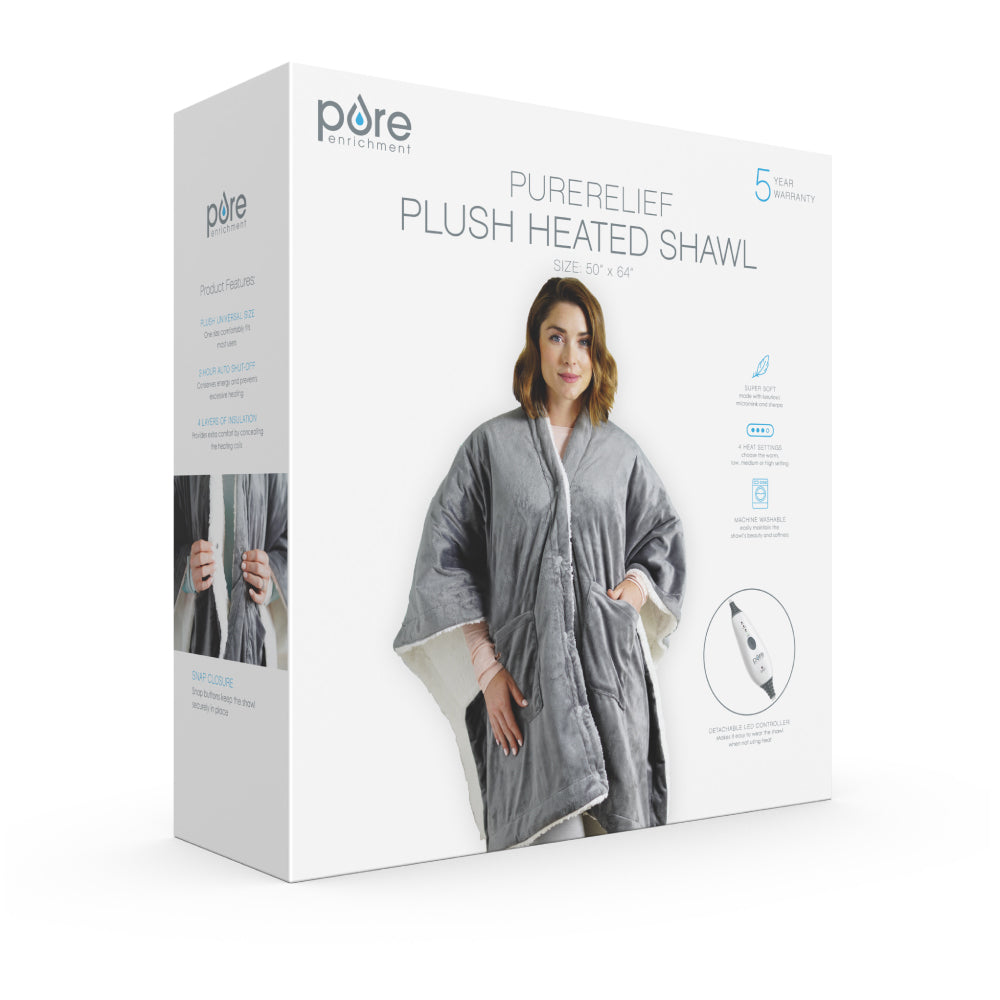 PureRelief Plüsch erhitzt Shawl
