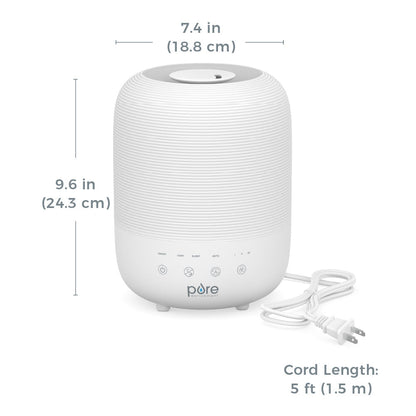 HUMETM Sense 2er-Packung Set - 2 Luftbefeuchter, 2 Filter und 20 Duftpads