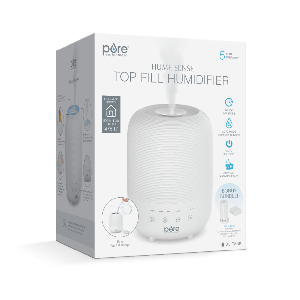 HUMETM Sense Set - 1 Luftbefeuchter, 1 Filter und 10 Duftpads