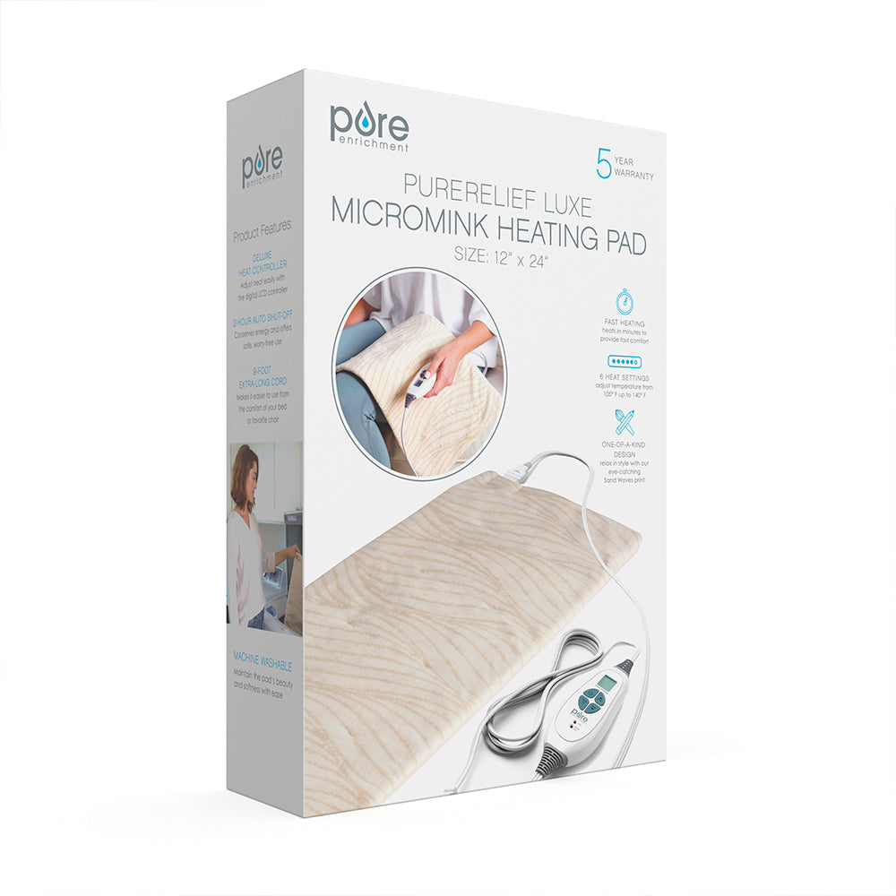 PureRelief Luxuriös Micromink Heizkissen