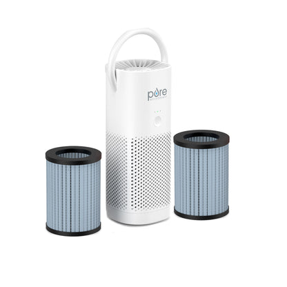 PureZoneTM Mini tragbare Luftreiniger & Ersatzfilter Set