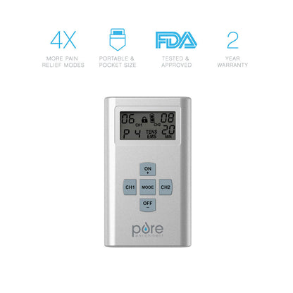 PurePulseTM Pro Advanced TENS Elektronischer Pulsstimulator