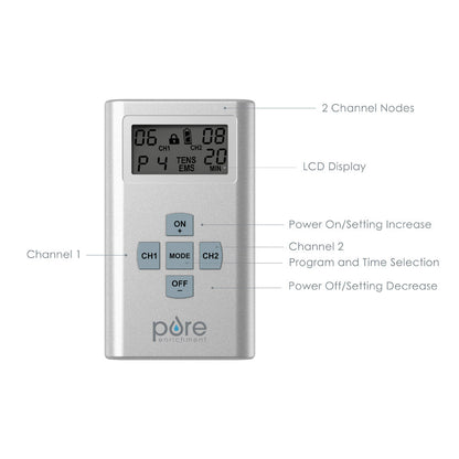 PurePulseTM Pro Advanced TENS Elektronischer Pulsstimulator