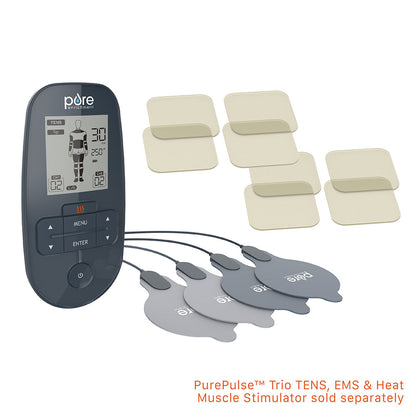 PurePulseTM Trio Reusable Electrode Gel Patches - 2 Packung (8 Patches)