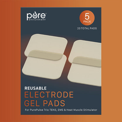 PurePulseTM Trio Reusable Electrode Gel Patches - 5 Packung (20 Patches)