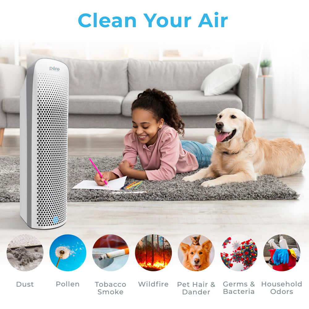 PureZone Elite 4-in-1 True HEPA Luftreiniger & Ersatzfilterbündel