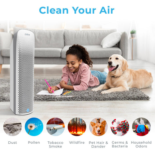 PureZone Elite 4-in-1 True HEPA Luftreiniger & Ersatzfilterbündel