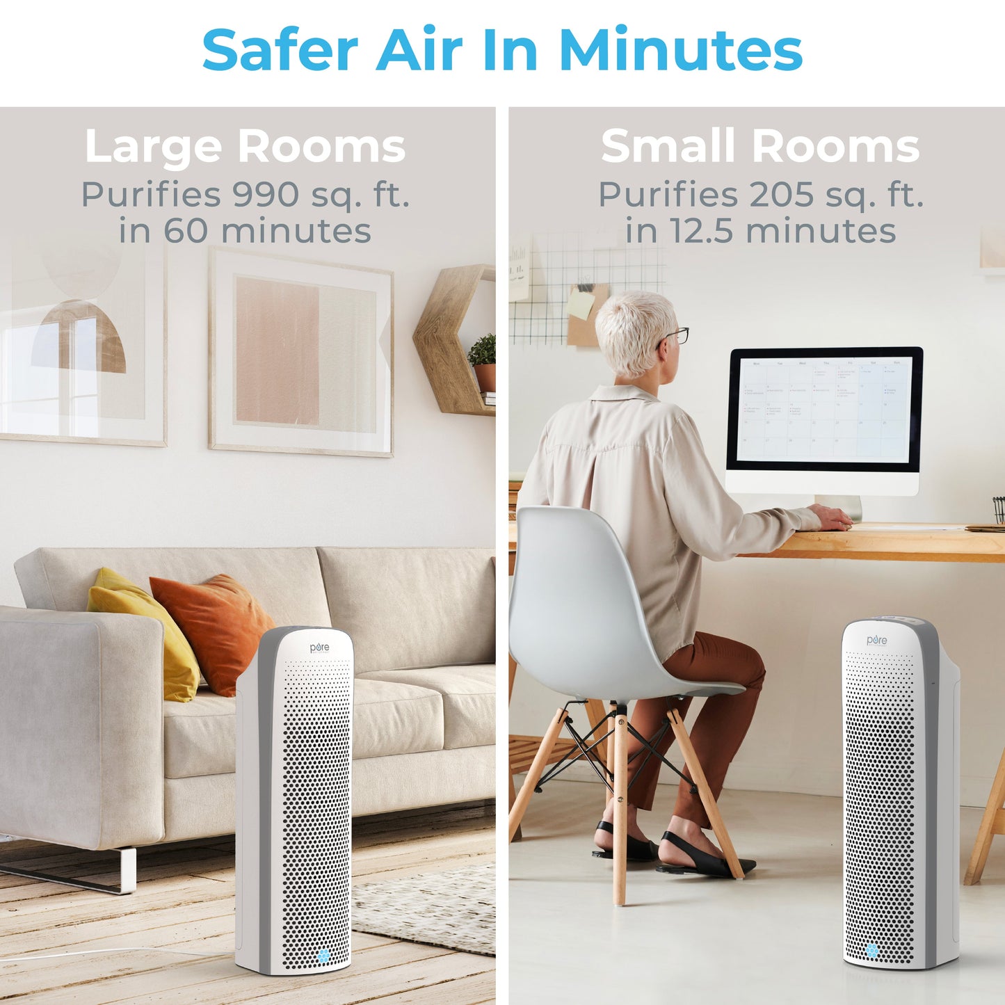 PureZone Elite 4-in-1 True HEPA Luftreiniger & Ersatzfilterbündel