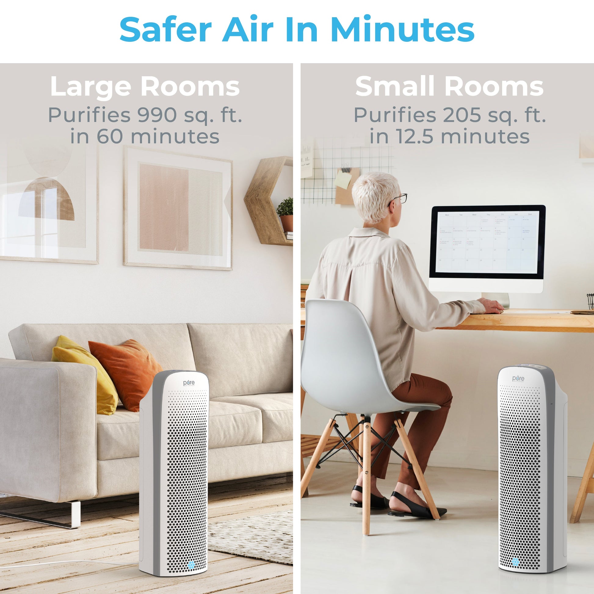 PureZone Elite 4-in-1 True HEPA Luftreiniger & Ersatzfilterbündel