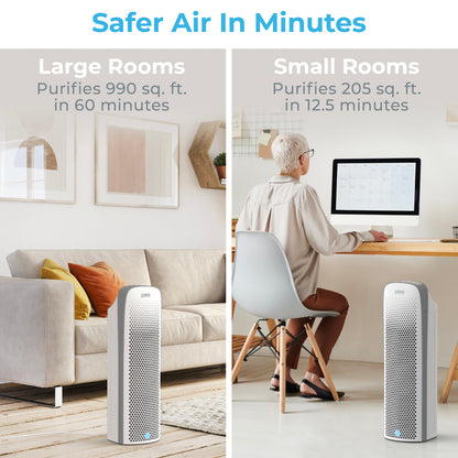 PureZone Elite 4-in-1 True HEPA Luftreiniger & Ersatzfilterbündel