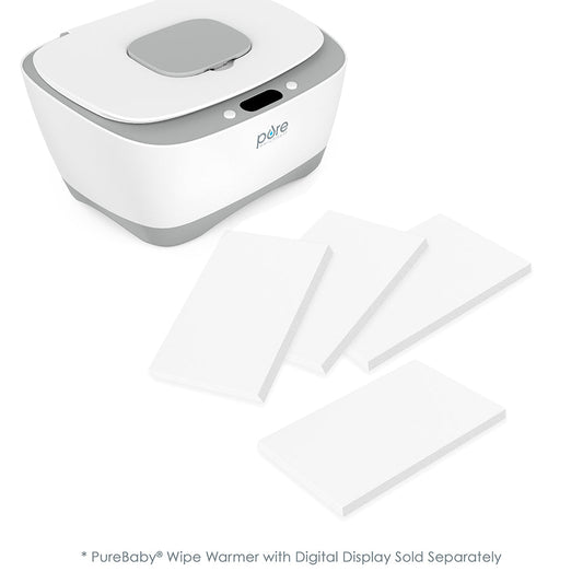 PureBaby® Wischen Sie wärmere Ersatzfeuchtungsschwämme (4er-Packung)